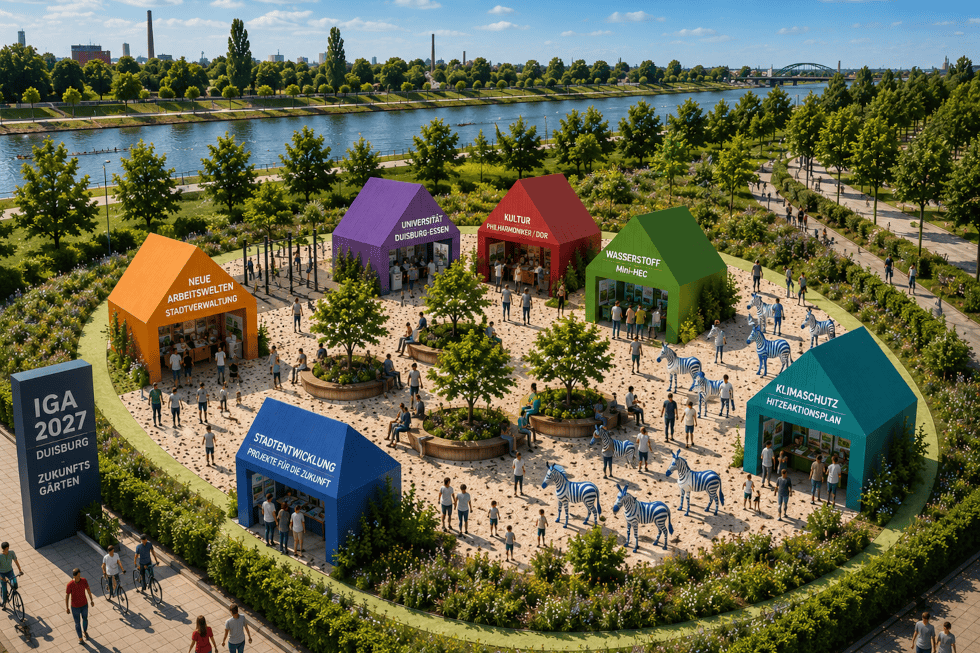 IGA 2027: Duisburg präsentiert sich als moderne und internationale Gartenstadt